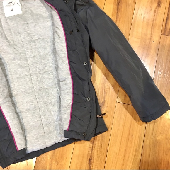 H&M winter coat jacket lined snow rain puffer small grey gray blue - Picture 12 of 14